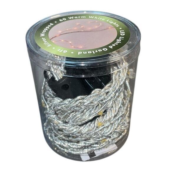 Everlasting Glow LED Garland 60 Lght Twinkle Warm White Gerson Plant Decor Timer - Picture 3 of 8